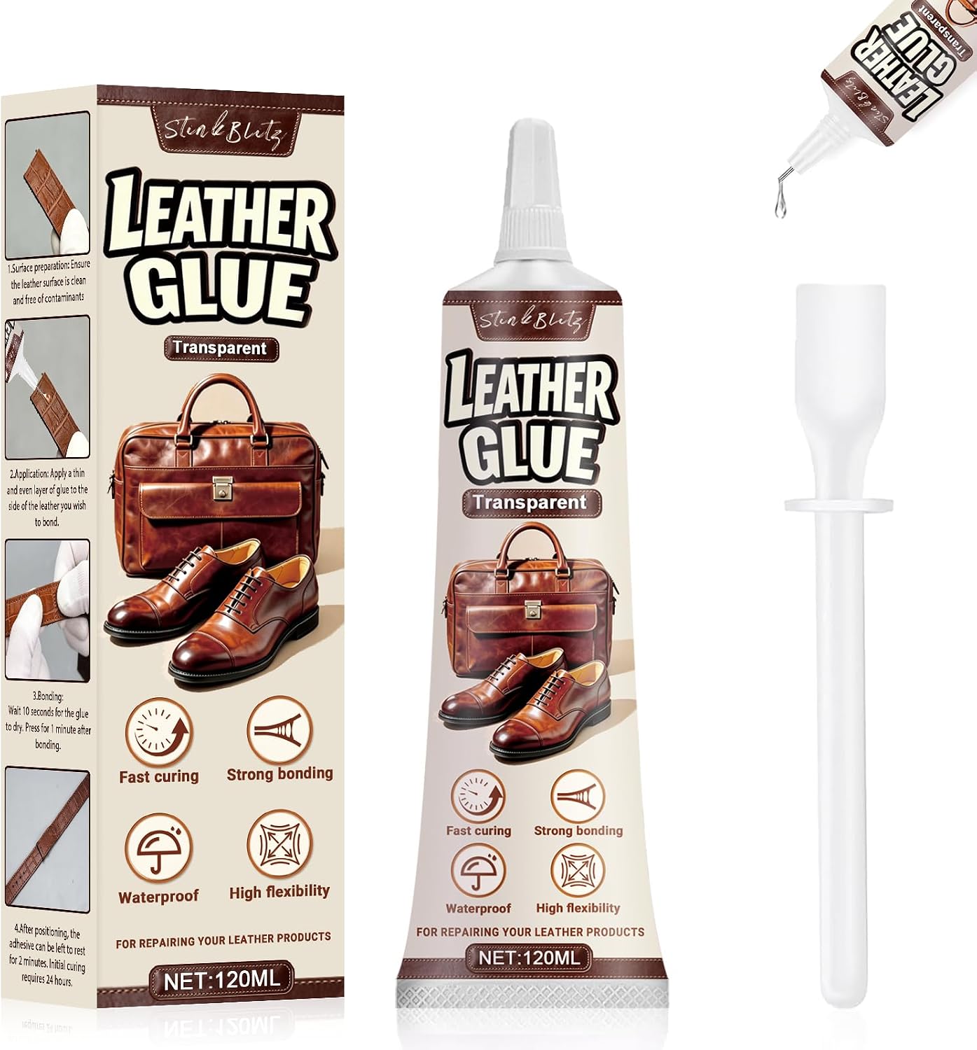 Colle pour Cuir Extra Forte 120 ml StinkBlitz