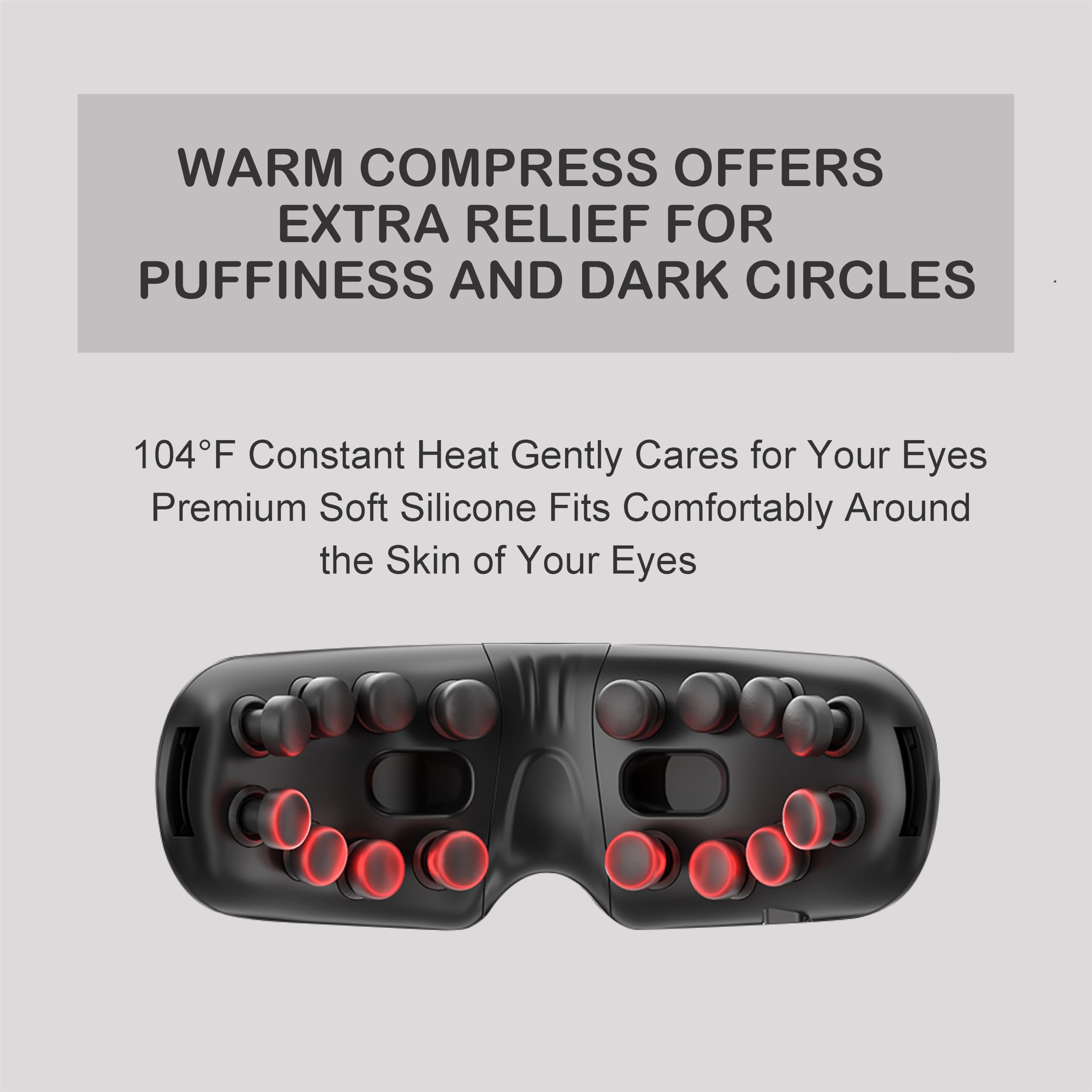 Amazon.com: Isfuro Eye Massager with Heat and Vibration for Migraines -  Heated Mask for Sinus Relief and Eye Strain Reduction