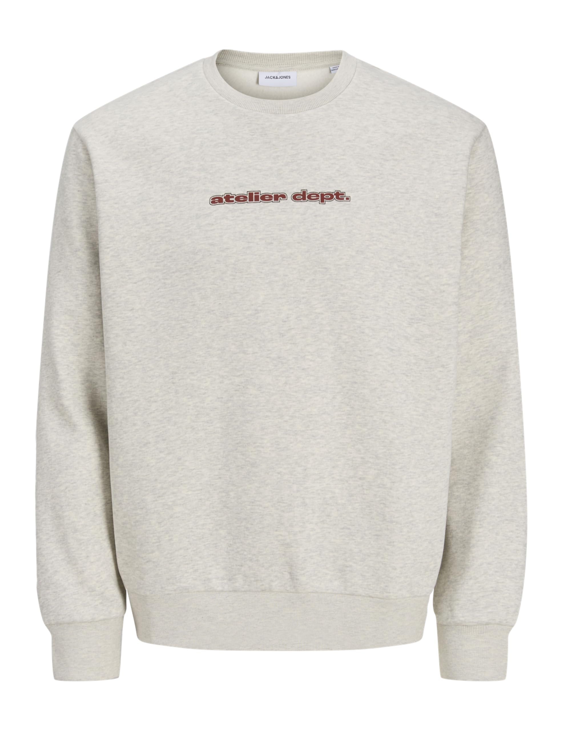 JACK & JONES Jjrody Sweat Crew Neck, White melange, XL