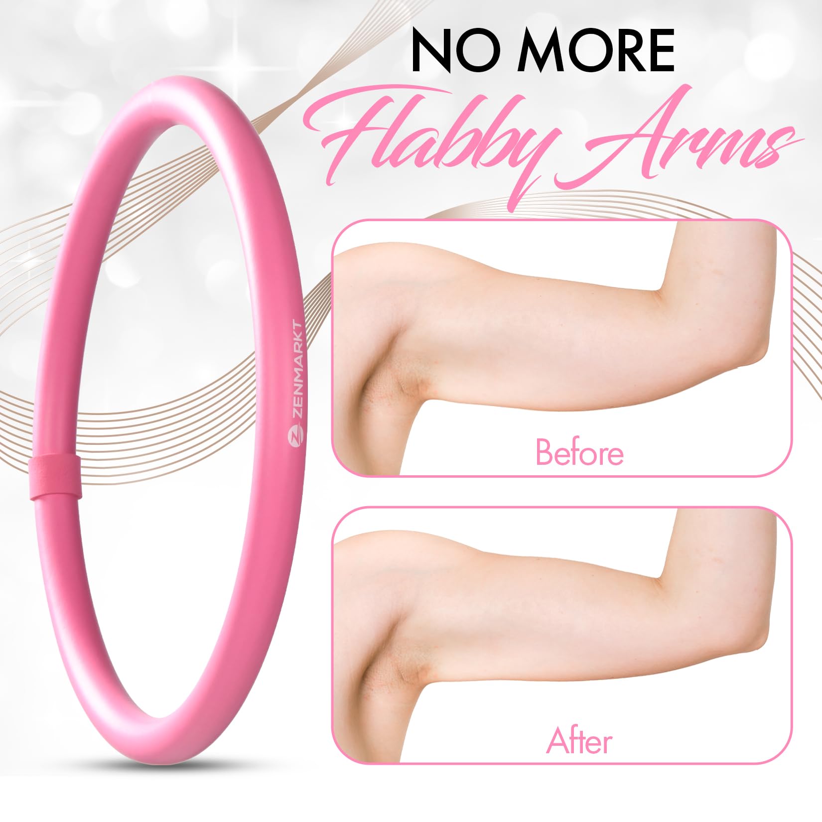 Mini hula hoop per adulti, rinforza braccia e spalle, hula hoop ponderato per esercizi divertenti della parte superiore del corpo, attrezzatura fitness leggera e portatile per allenamenti efficaci