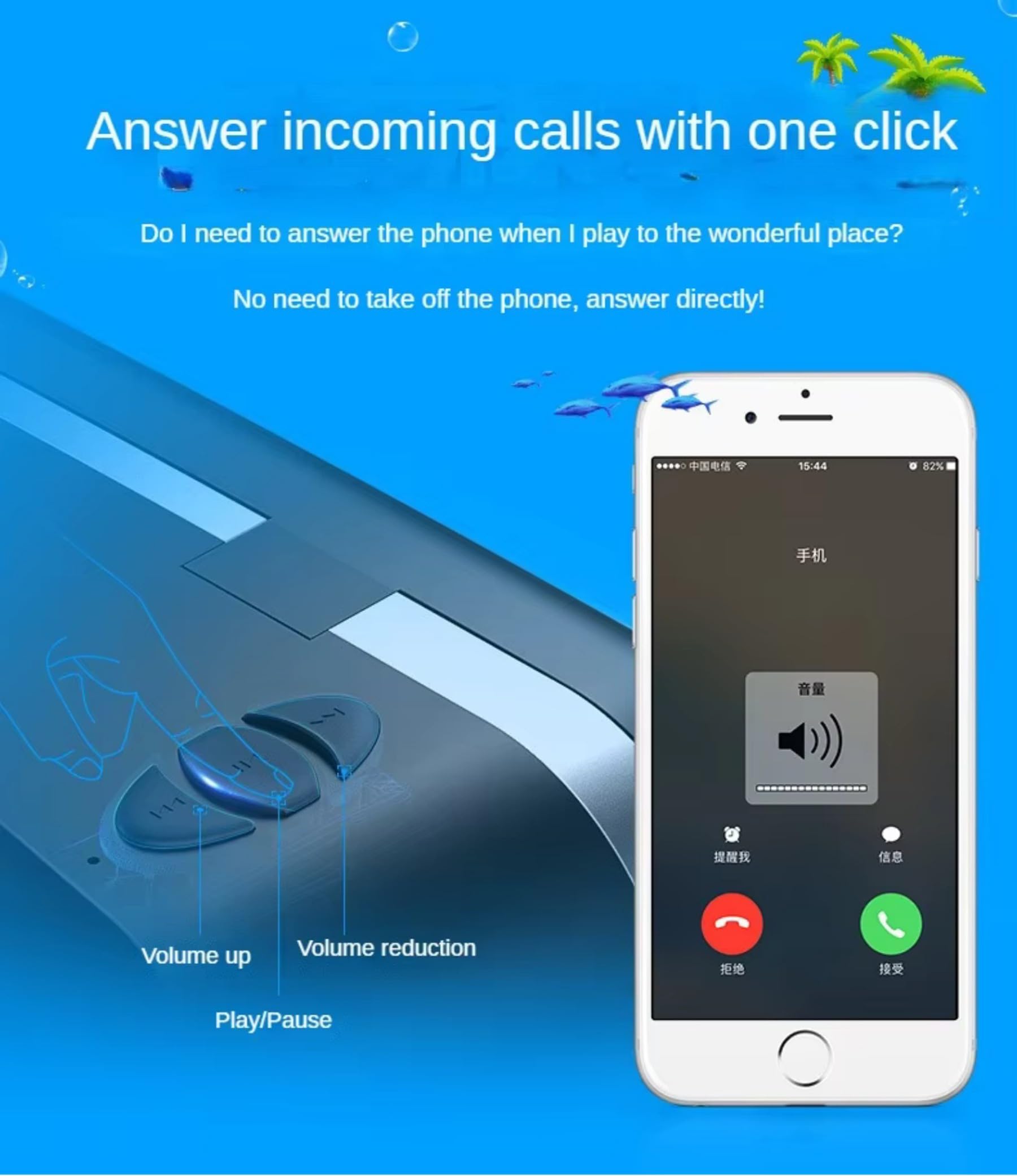 Occhiali per realtà virtuale con cuffie, occhiali universali per realtà virtuale per smartphone iOS Android Windows da 5 a 7,2 pollici, per riprodurre film e videogiochi 3D, colore nero (per telefono