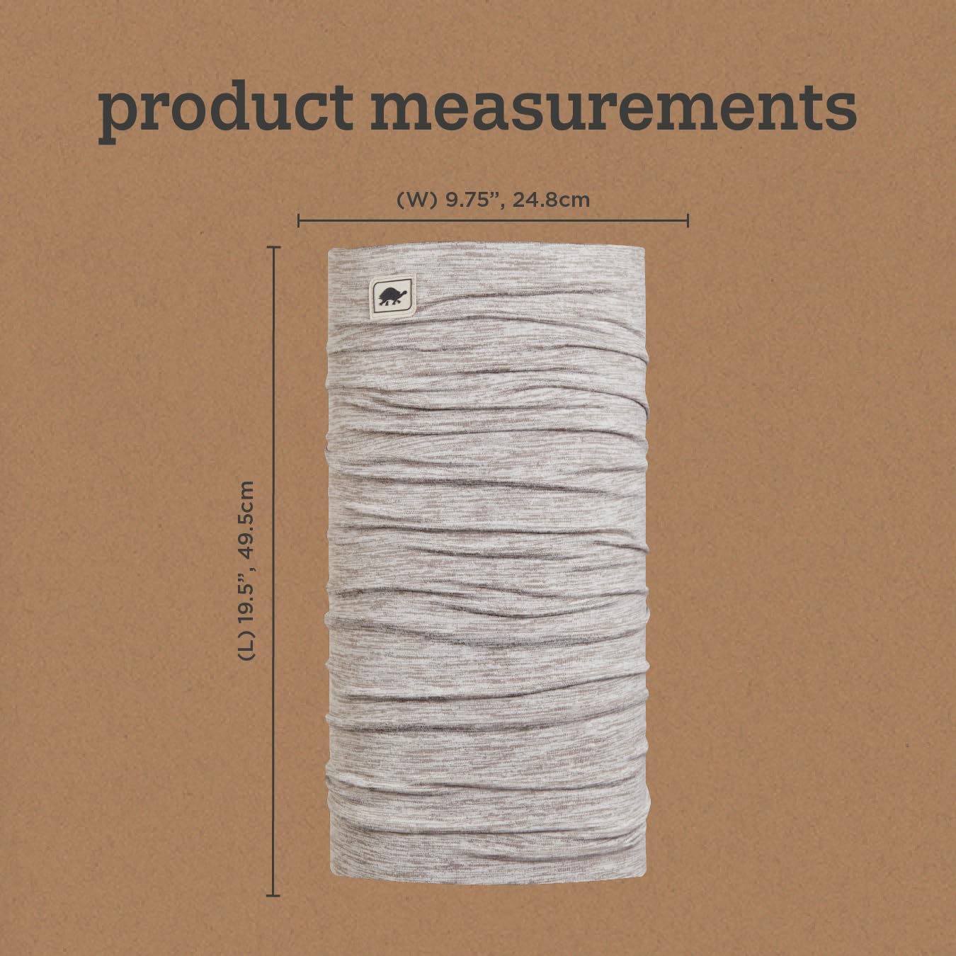 Turtle Fur Stria Totally Tubular Neck Gaiter, UPF 50+, Multifunctional Headwear, 10+ Ways to Wear