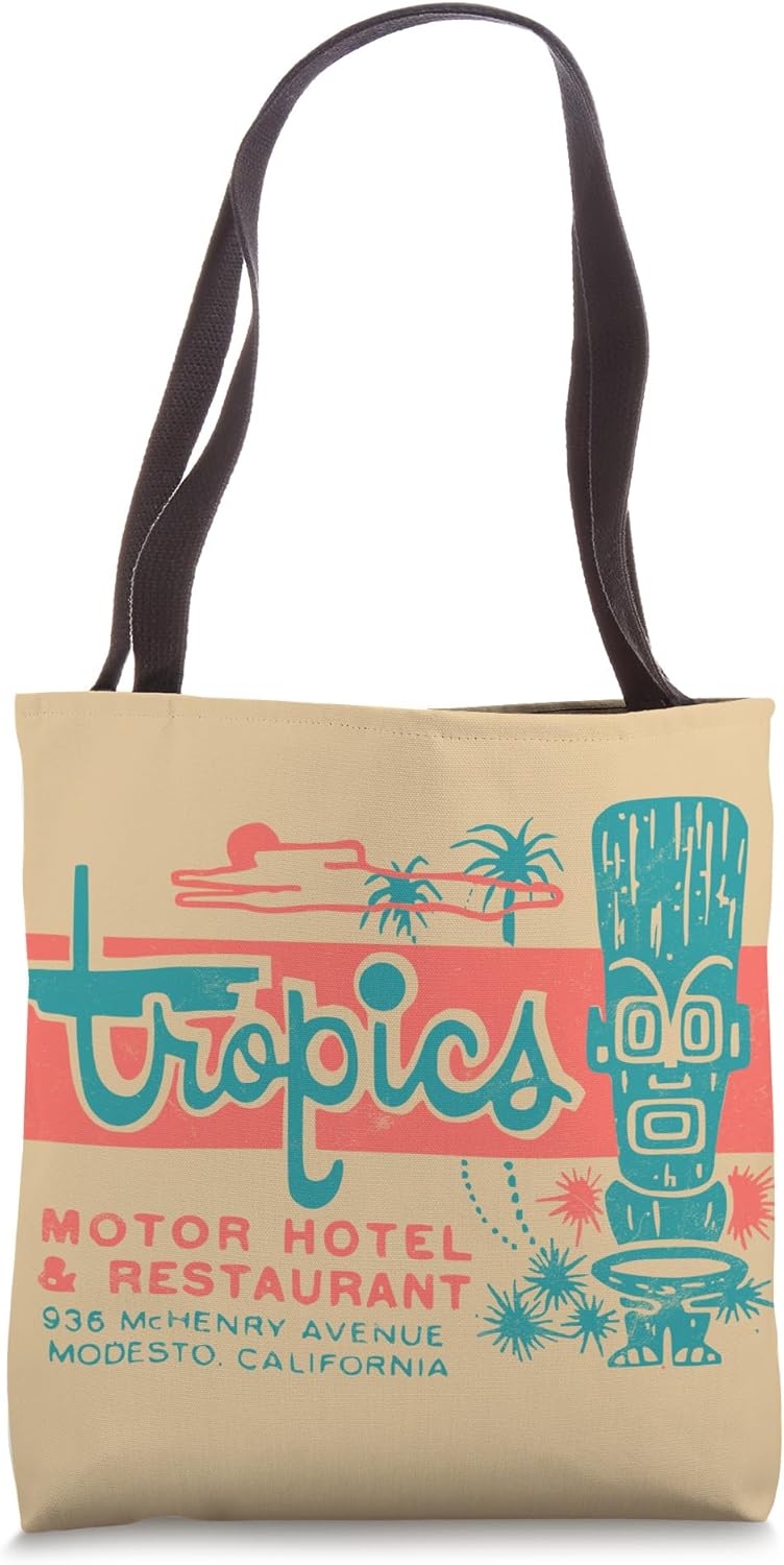 Tropics Motor Hotel / Hawaiian Style / Tiki Bar / 50s Style Tote Bag