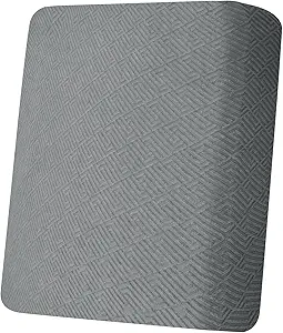 XINEAGE Couch Cushion Covers Seat Cushion Cover Thick Stretch Sofa Slipcovers 1 Piece Individual Couch Covers with Elastic Bottom(Single Seat Cushion/Backrest,Light Grey)