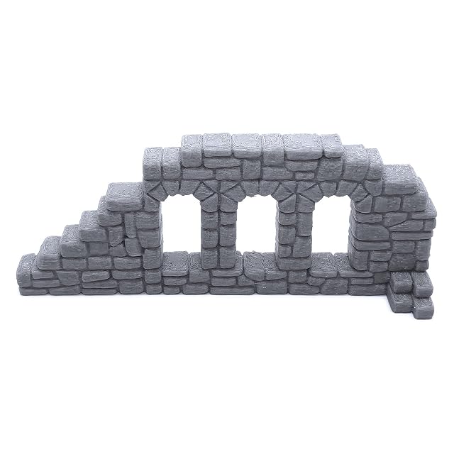 Foto 5 de 7 de EnderToys Juego de Paredes de Piedra en ruinas A, Paisaje de Terreno para Mesa de 28 mm