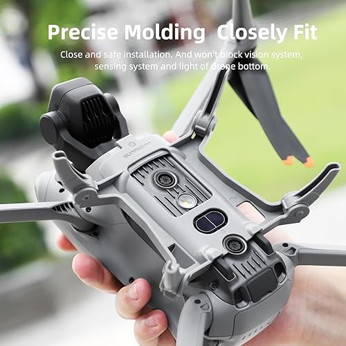 Miniatura 4 de FPVtosky Tren de aterrizaje para DJI Air 3, DJI Air3 Drone Spider Leg Kit de extensión plegable, accesorios DJI Air 3 (gris)