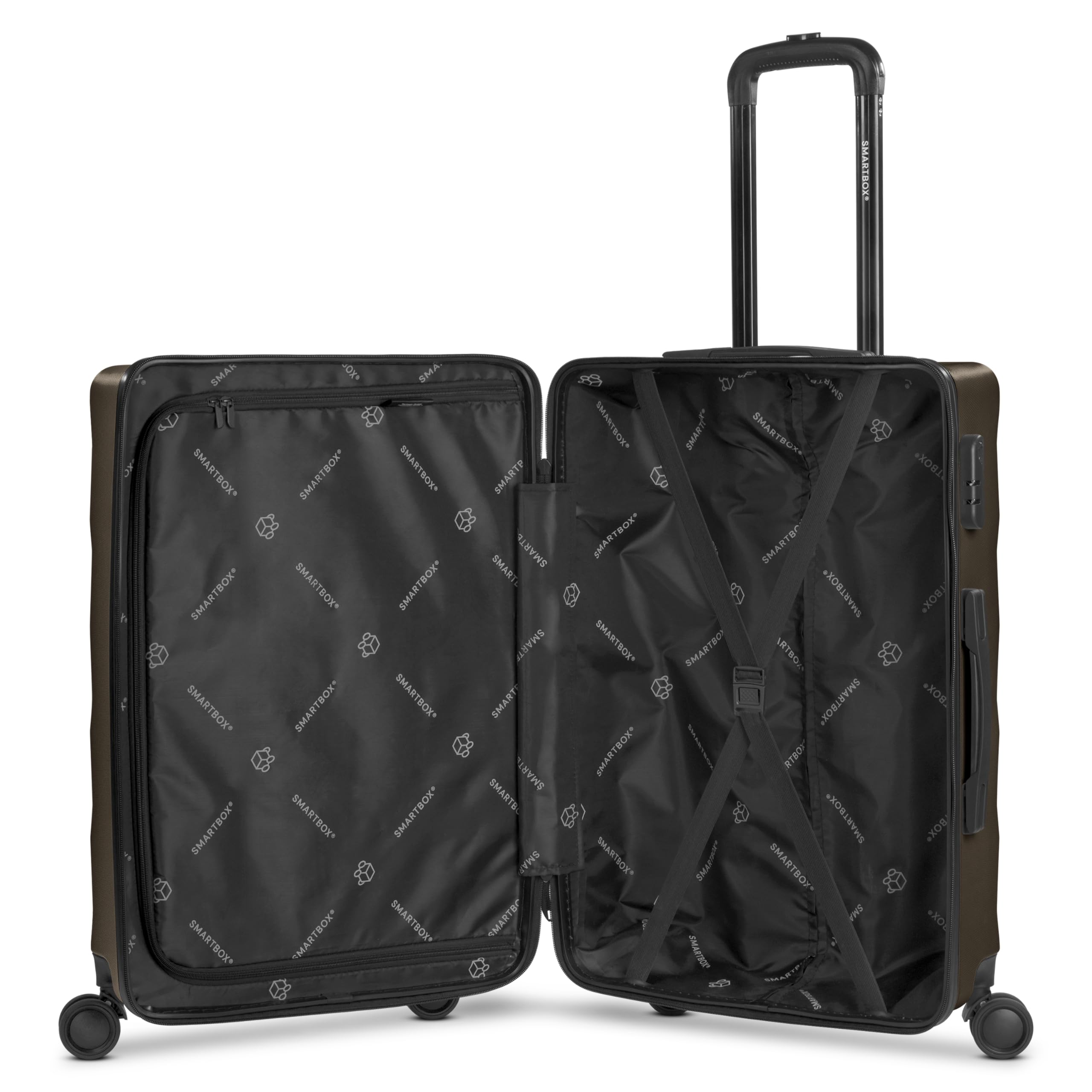 Smartbox Hartschalen Check-in Koffer für Damen & Herren | Mittelgroßer M Trolley 43 x 27 x 65 cm aus hochwertigem & robustem ABS-Material | 4-Doppelrollen & Zahlenschloss | leichte 3 kg (Edition 03)