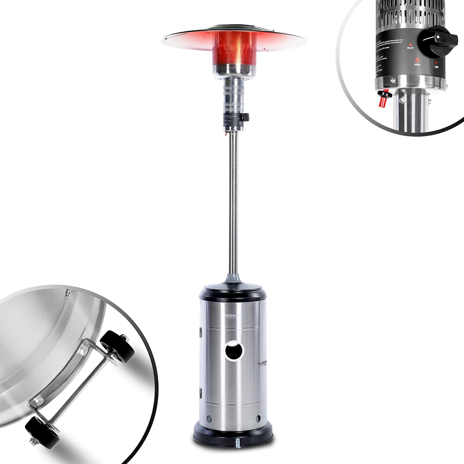 stufa a gas per patio