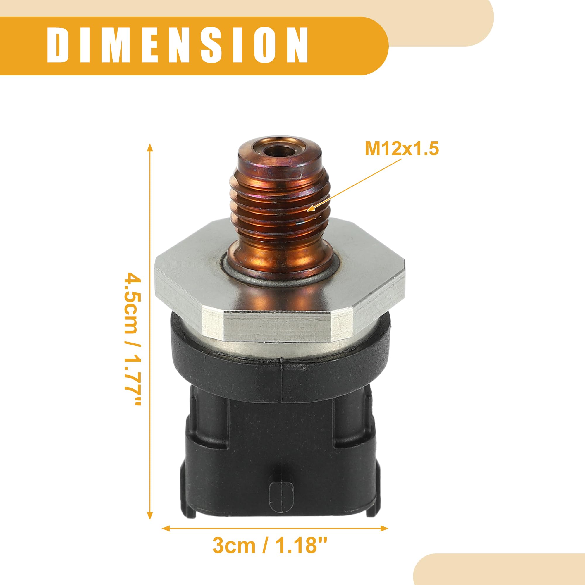 A ABSOPRO Sensor De Presión Del Riel De Combustible No.3140127000 - Para Land Rover Abs - 1 Unidad