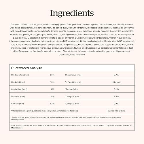 Miniatura 9 de Now Fresh Alimento para perros sin granos, 12 libras  Receta de comida seca sin granos para perros adultos con carne y pescado reales para