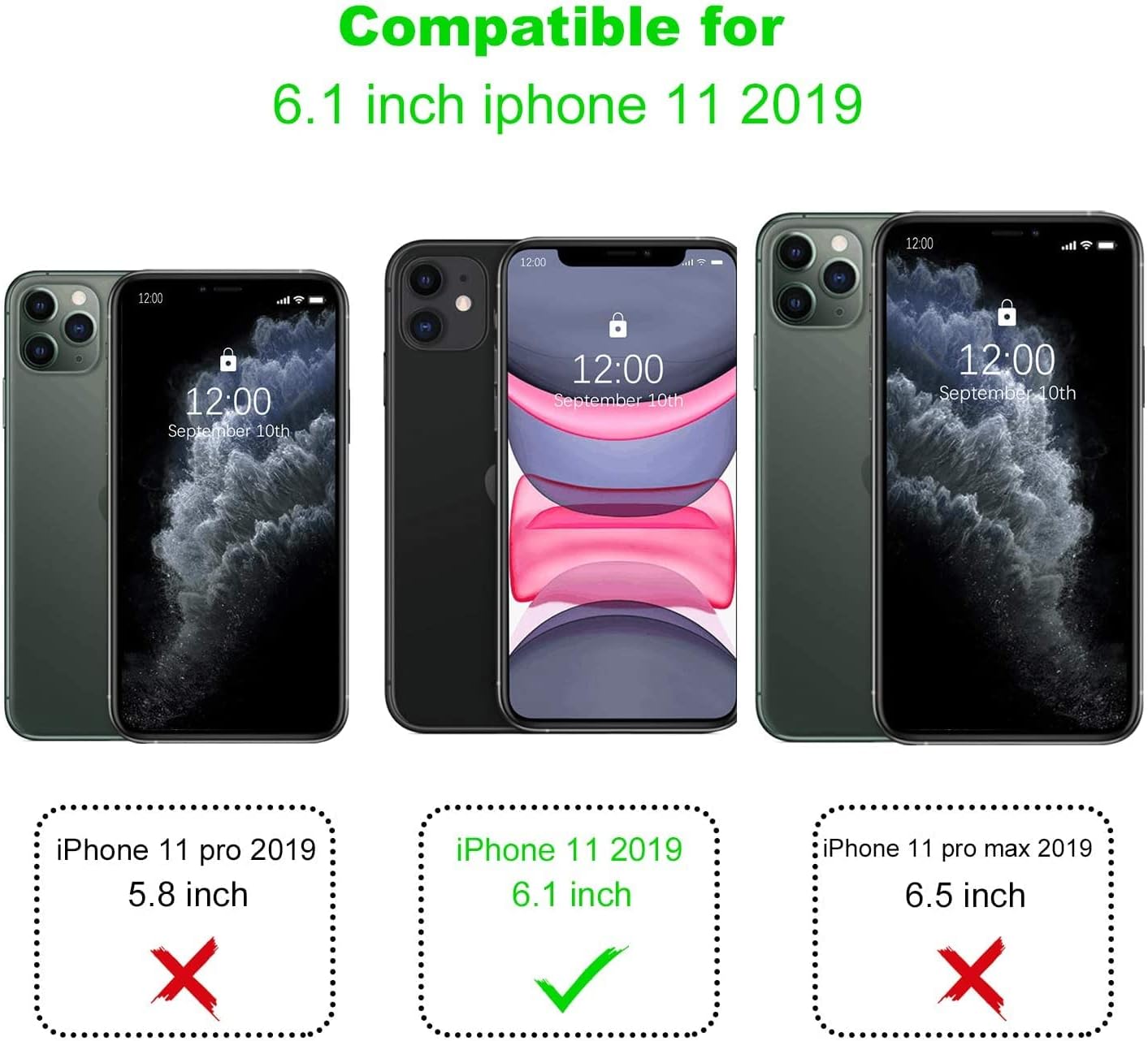 Migeec Compatible with iPhone 11 Case - Clear Soft TPU Bumper [Shock-Absorbing] Full Protection Phone Case for iPhone 11, Crystal Clear