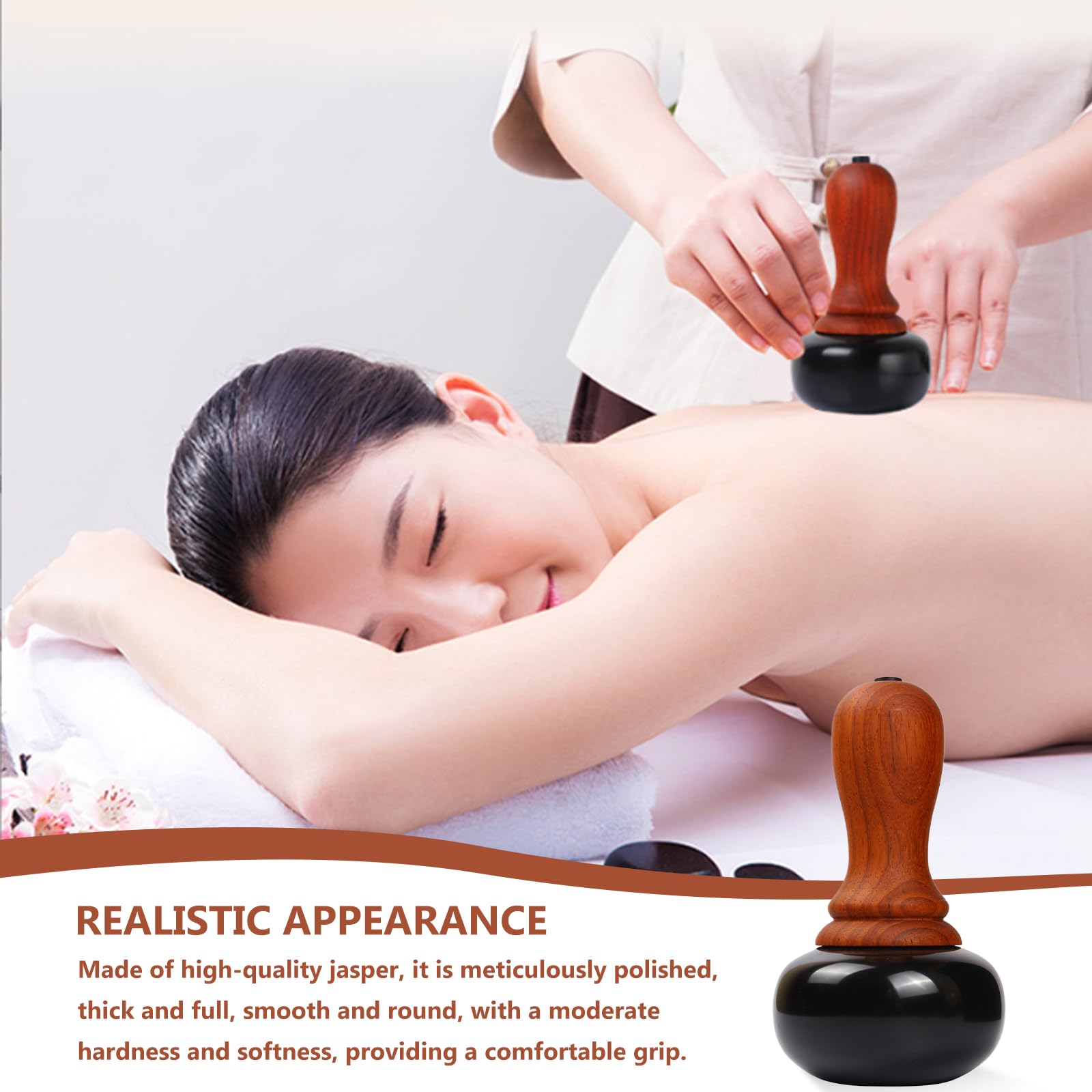 Hot Stone Massage Tragbar Heiße Massagesteine, Gua Sha Scraping Werkzeug Massager, Fünf-Gang-Temperaturregelung, Wärme-Massagetherapie für Home SPA Entspannung und Schmerzlinderung