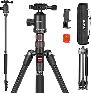 NEEWER 77" Camera Tripod Monopod with Phone Holder, Portab