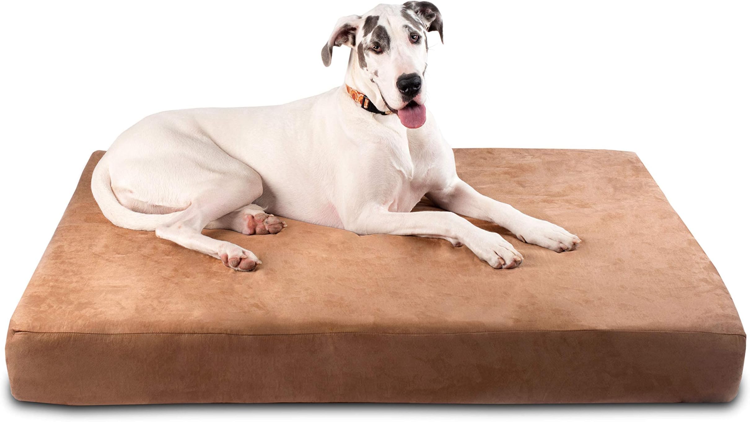 Big Barker 7" Pillow Top Orthopedic Dog Bed for Large and Extra Large Breed Dogs (Sleek Edition) (Giant (60 X 48 X 7), Khaki)