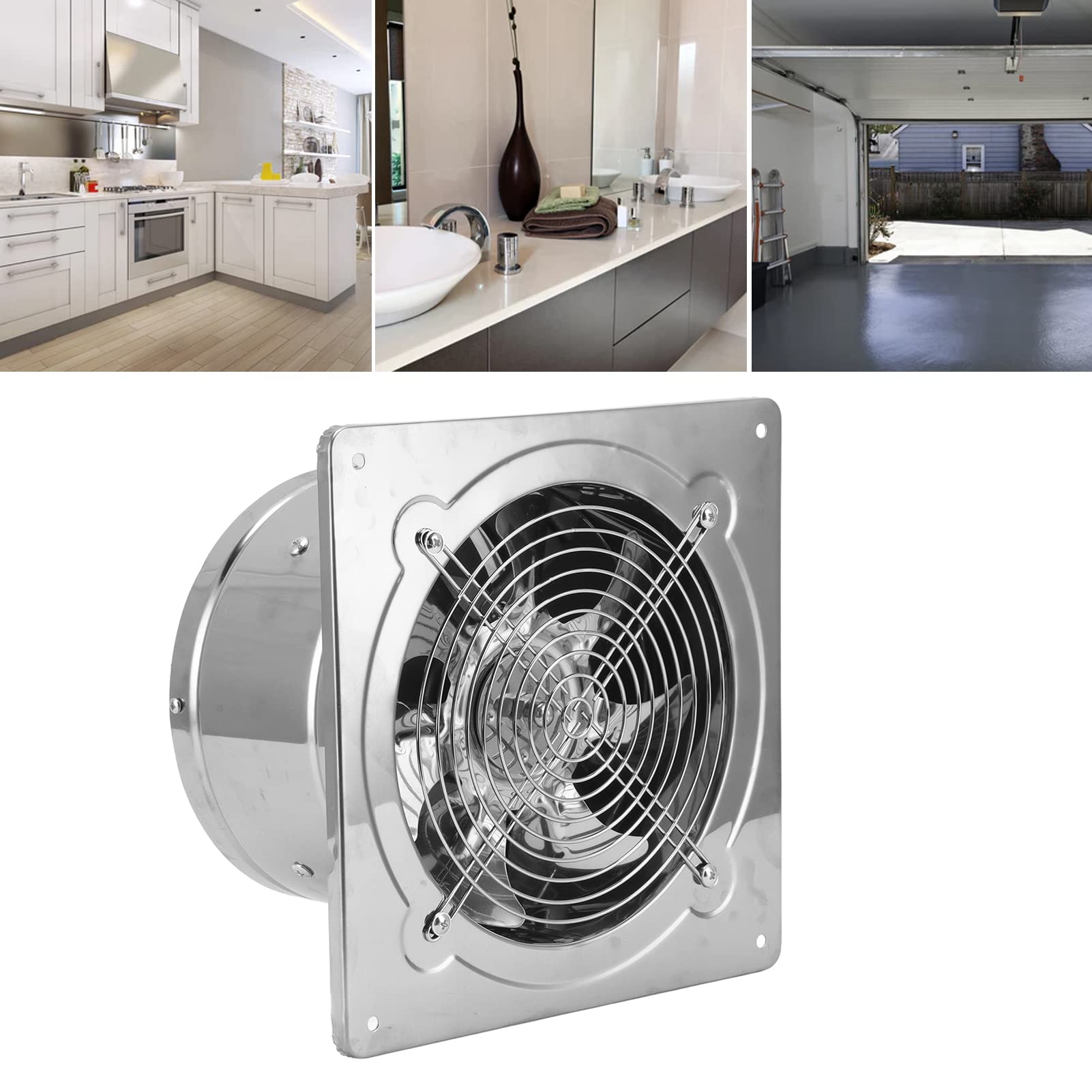 Rengue Extractor de Baño 52 W, diseño desmontable y motor con doble rodamiento de bolas, ventilador de ventilación para baño cocina garaje, uso doméstico y industrial