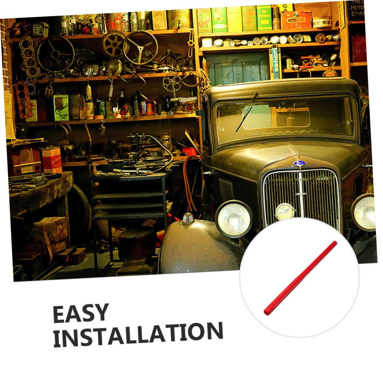ULTECHNOVO 8 Pz colla stick per candele Installatore Attrezzo installazione Attrezzo per installare candele auto estrattore di candele kit rimozione gomma da cancellare rosso