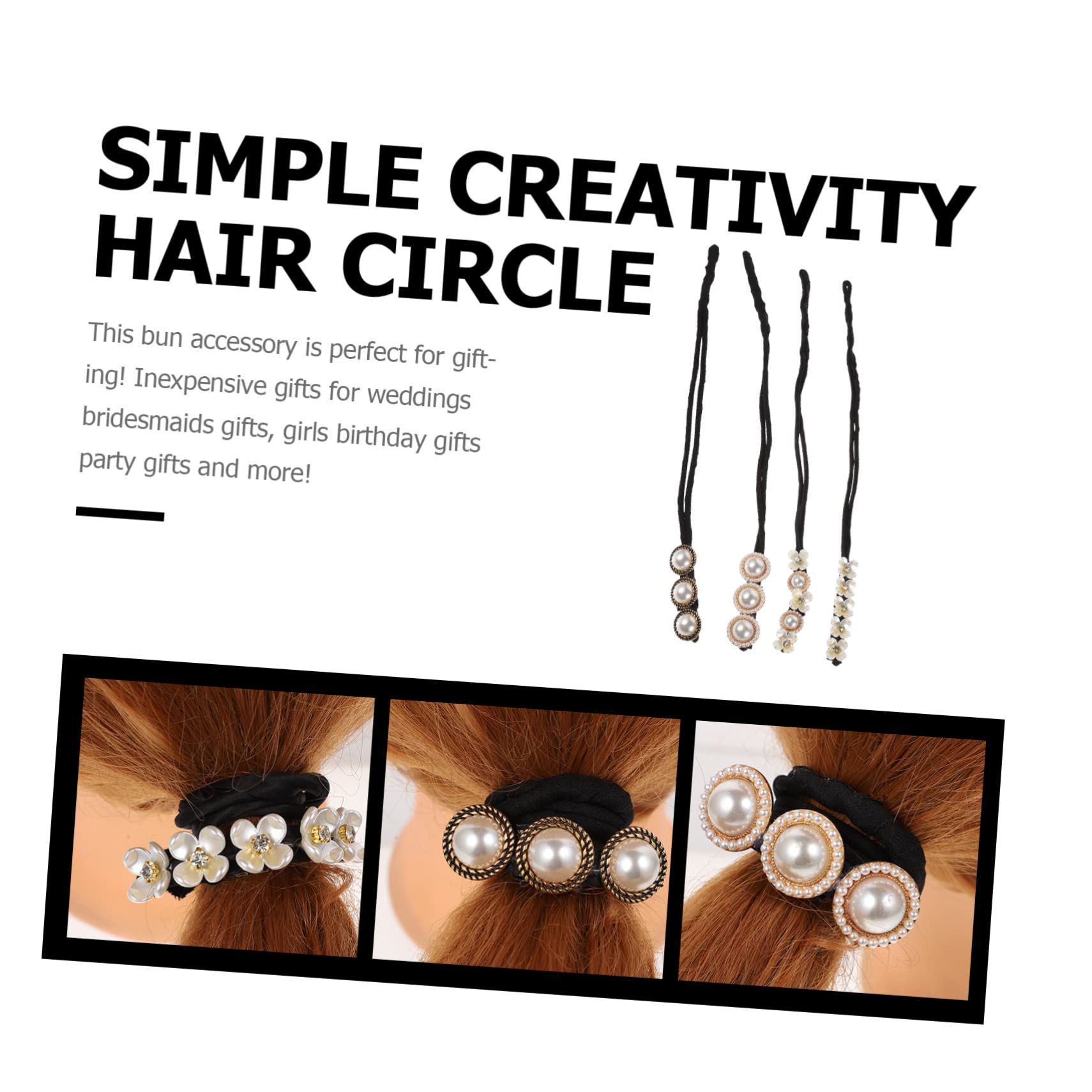 FRCOLOR 3 Sets Eleganter Haarknoten-maker Haarknoten-former-set Haar-accessoires Für Frauen Und Mädchen Haar-styling-zubehör 4 Stück * 3