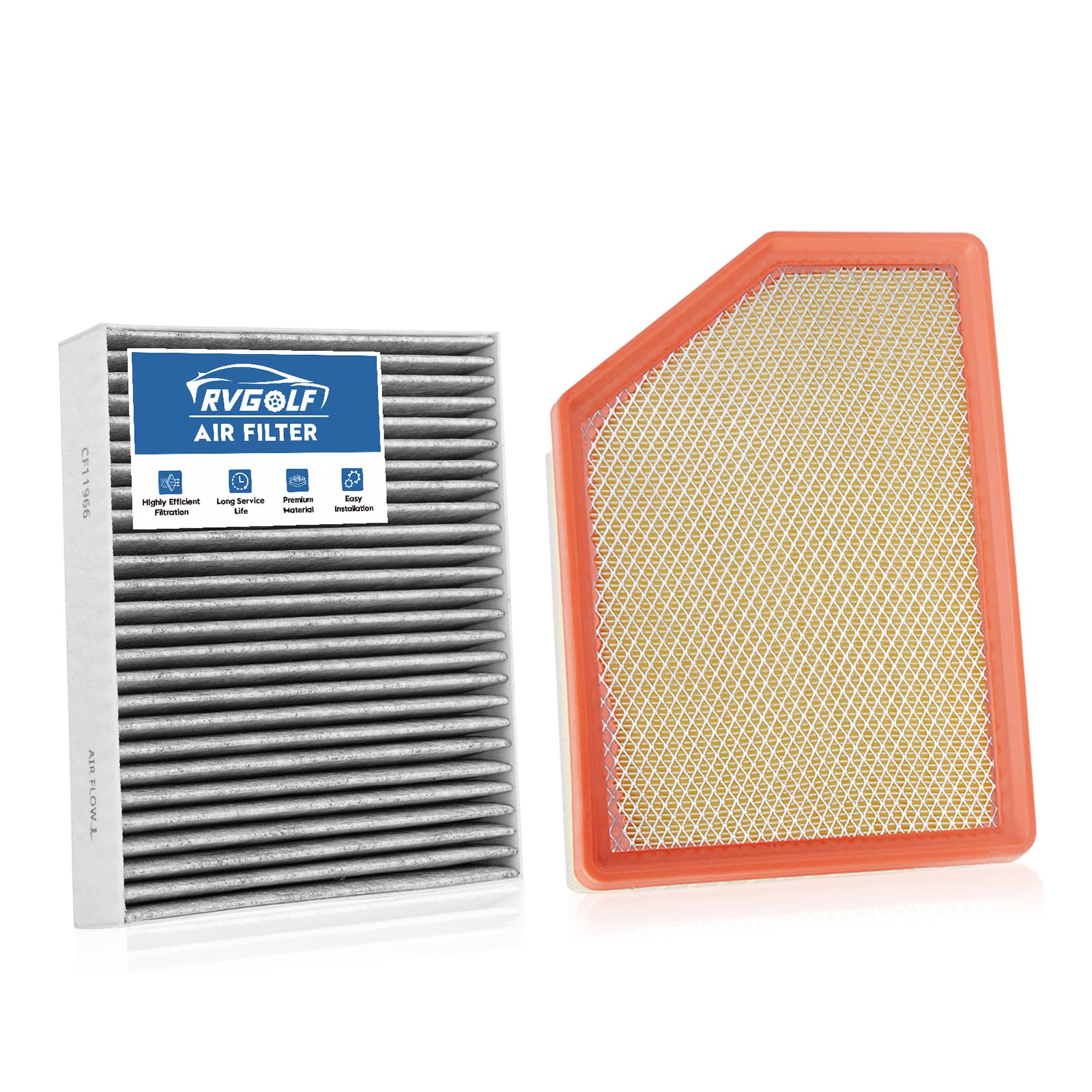 All 6.6L Diesel Engine Only, Air Filter Set Fit for 20-26 Silverado 2500HD
