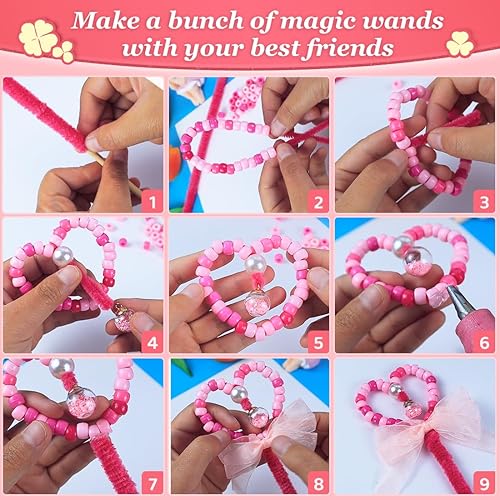 Miniatura 6 de Cuentas de poni grandes al por mayor de 2.5 libras (0.236 x 0.354 in), cuentas de poni con purpurina de fácil almacenamiento a granel, más de 4500