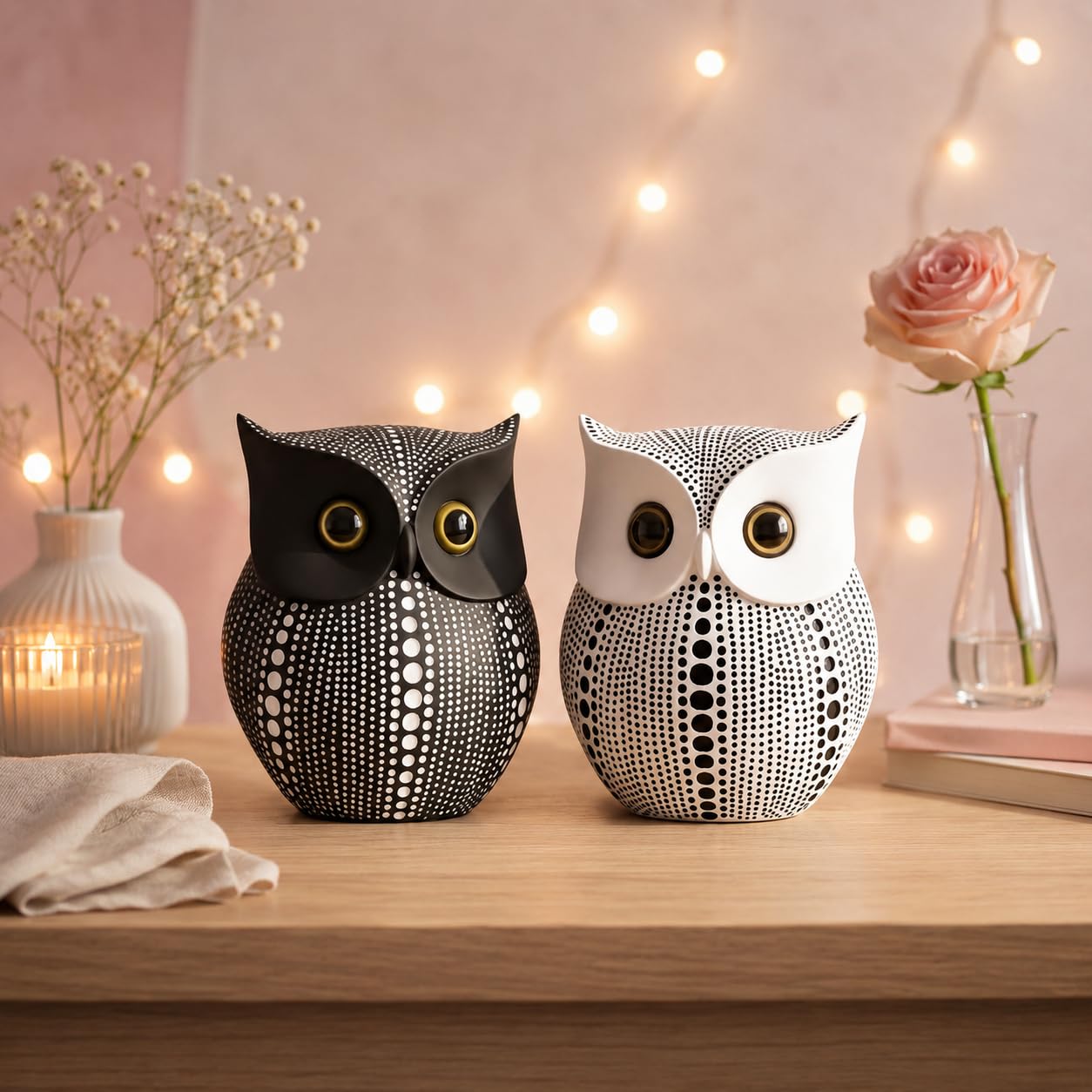 Lucky Owl Statues - Home Decor -1