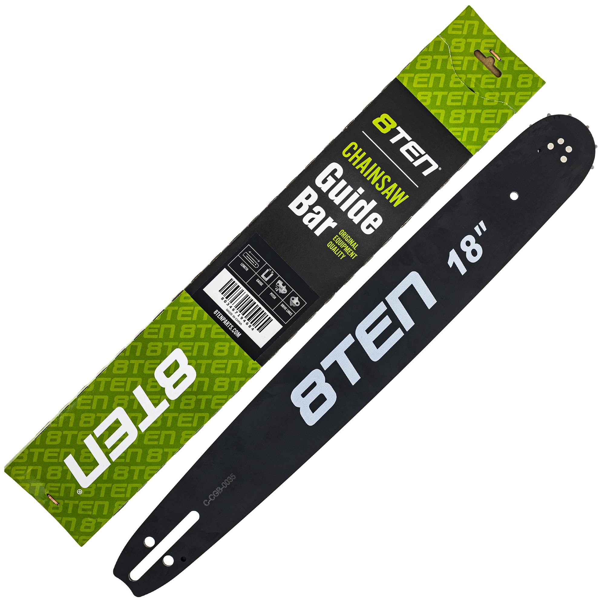 Amazon.com: 8TEN 18 Inch Chainsaw Guide Bar .058 3/8 64DL Chain