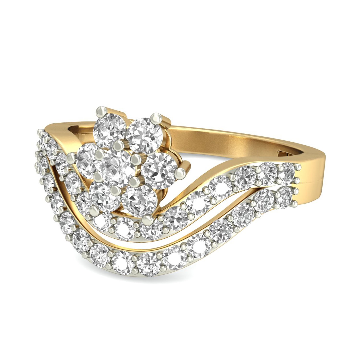 The Anne Marie 18KT Yellow Gold and Diamond Ring-image-3