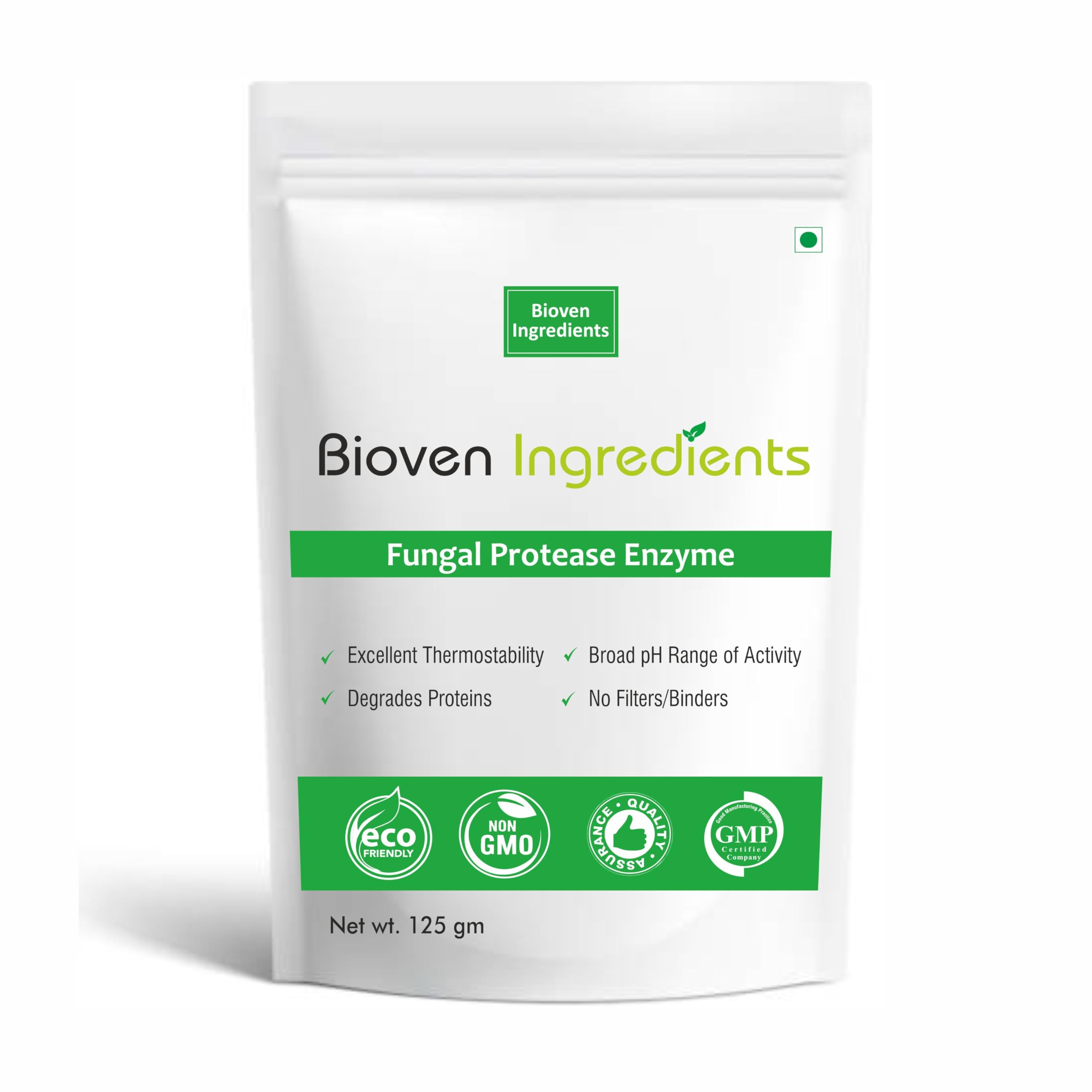 Ingredients Fungal Protease Enzyme Powder, Non-GMO, Dietary Supplements/Food and Beverages, Broad pH Range of Activity, Excellent Thermostability, Hydrolyse Proteins, No Filters/Binder