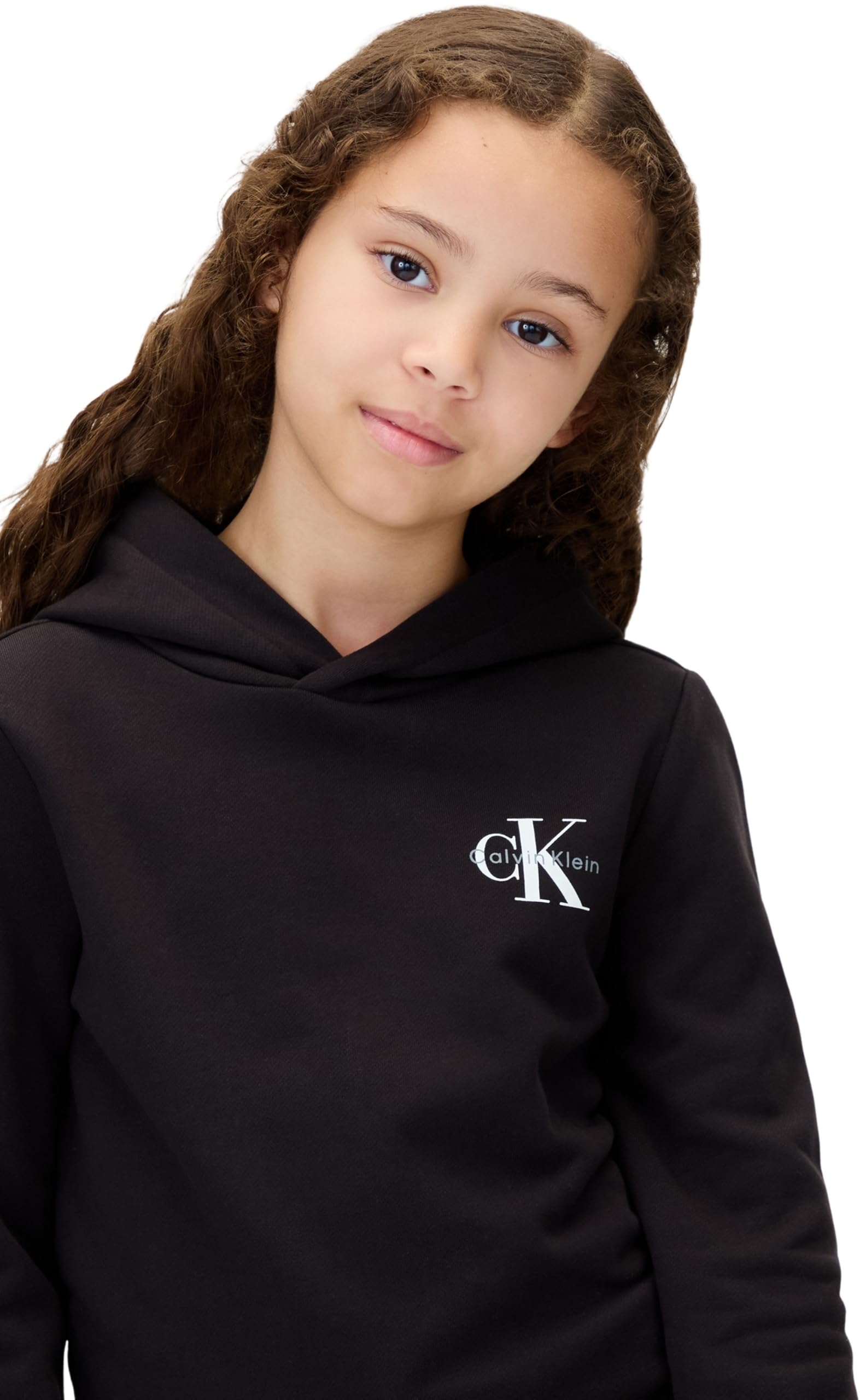 Calvin Klein Small Monogram Hoodie Iu0iu00712 Felpa con Cappuccio Unisex - Adulto (Pacco da 1)