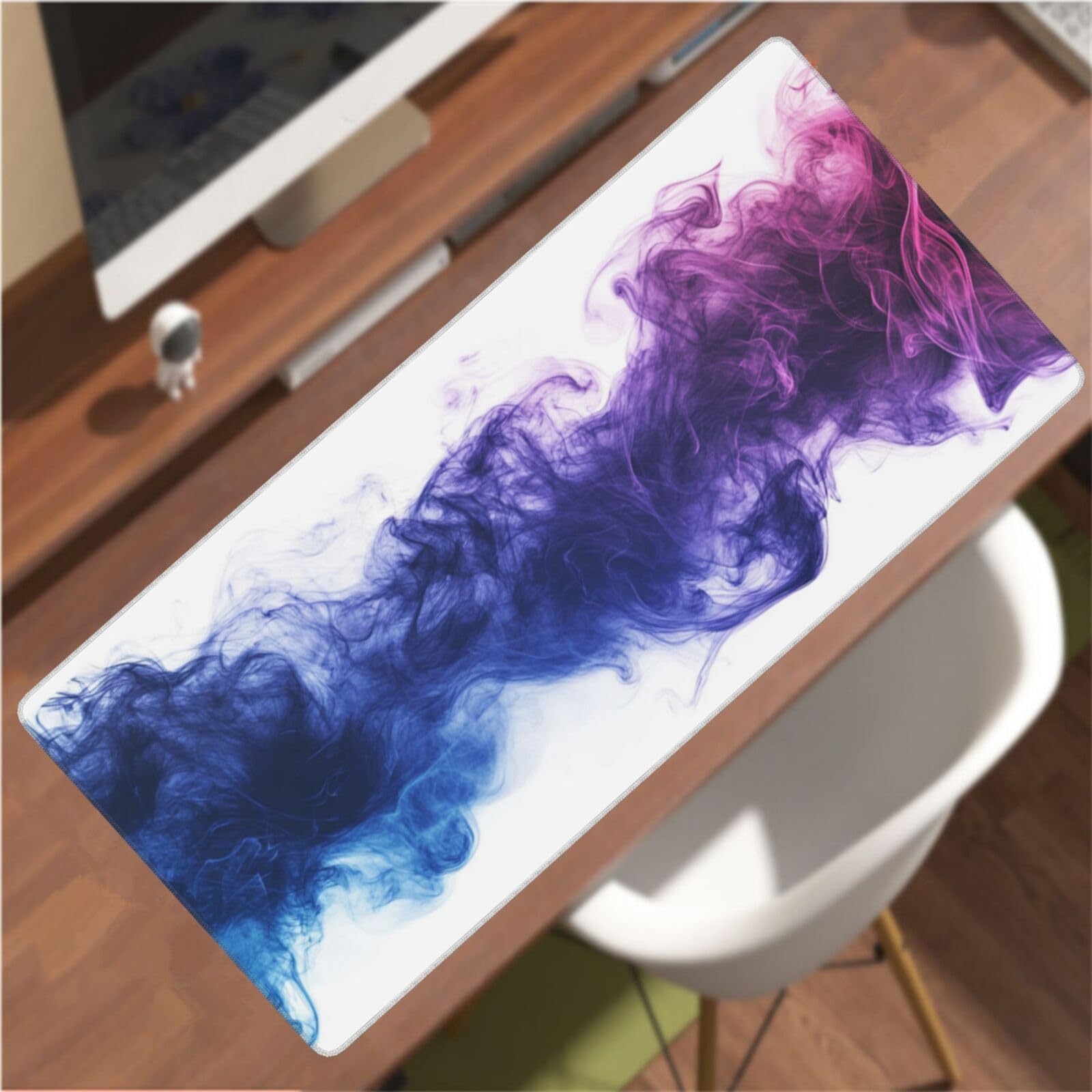 Tapis de Souris XXL 90 x 40 cm, Bleu & Violet Tapis de Bureau G732