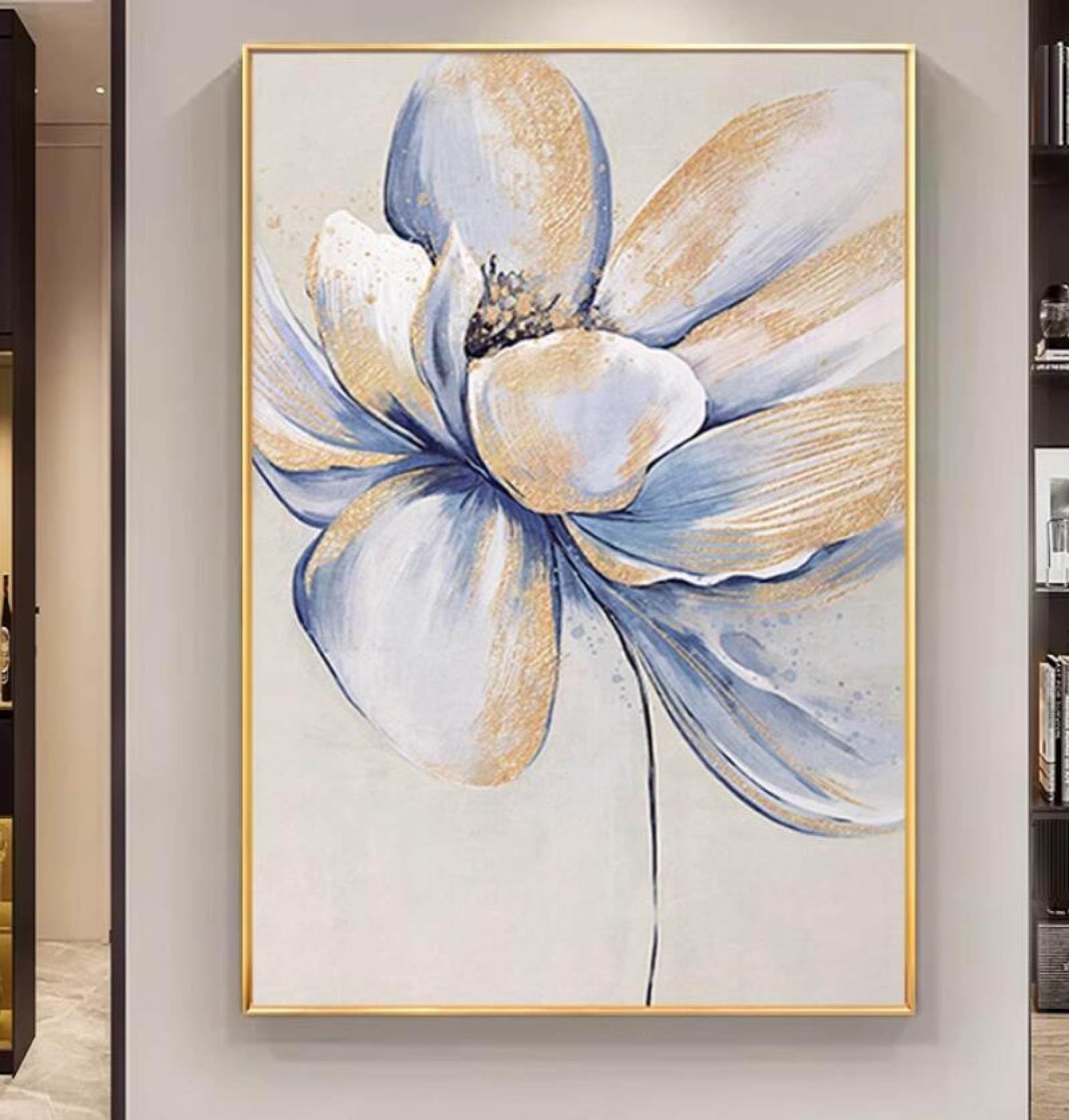Peinture à l'huile faite à la main pour grand salon moderne et chic