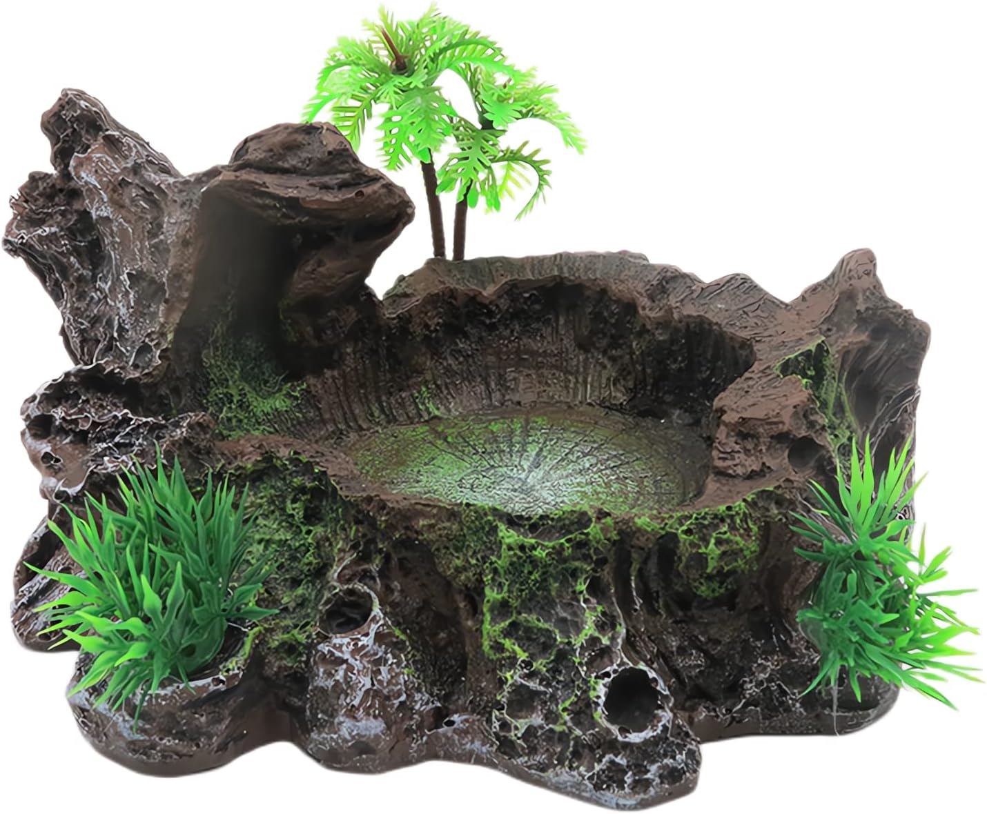 QIRMIZI Reptile Basking Platform, Artificial Rock Reptile Hideout ...