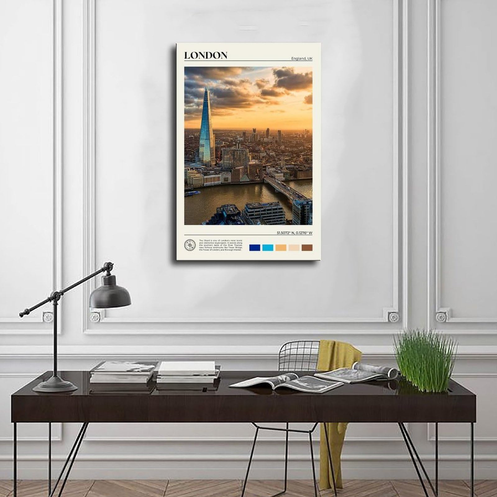 Kunstdruck auf Leinwand, echtes Foto, Poster für Schlafzimmer, Büro, Schlafzimmer, Geschenk, 61 cm L x 91,4 cm W