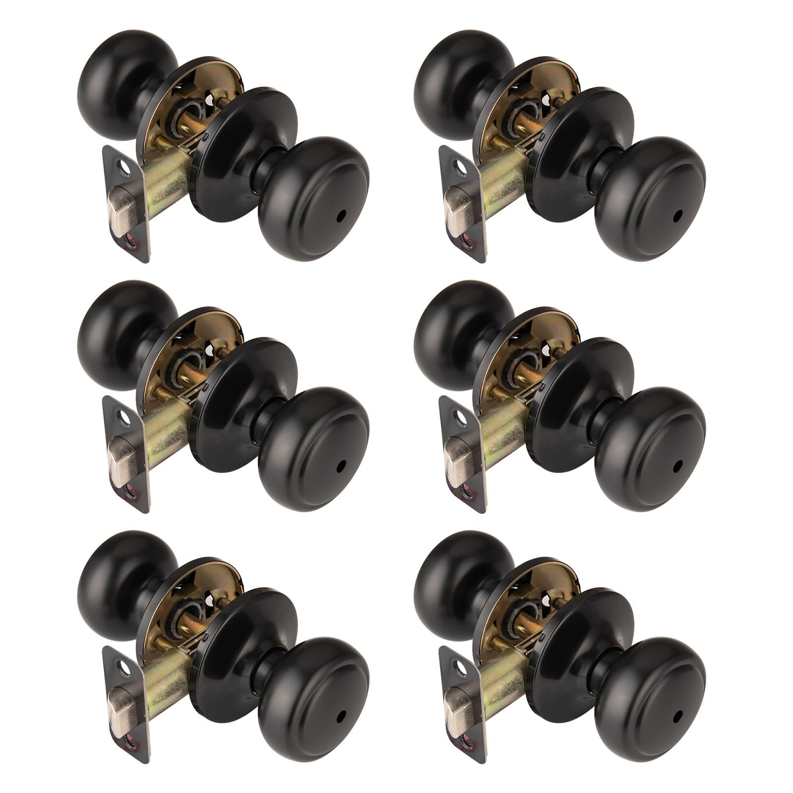 Black Coastal Door Knob - Modern Hardware -8