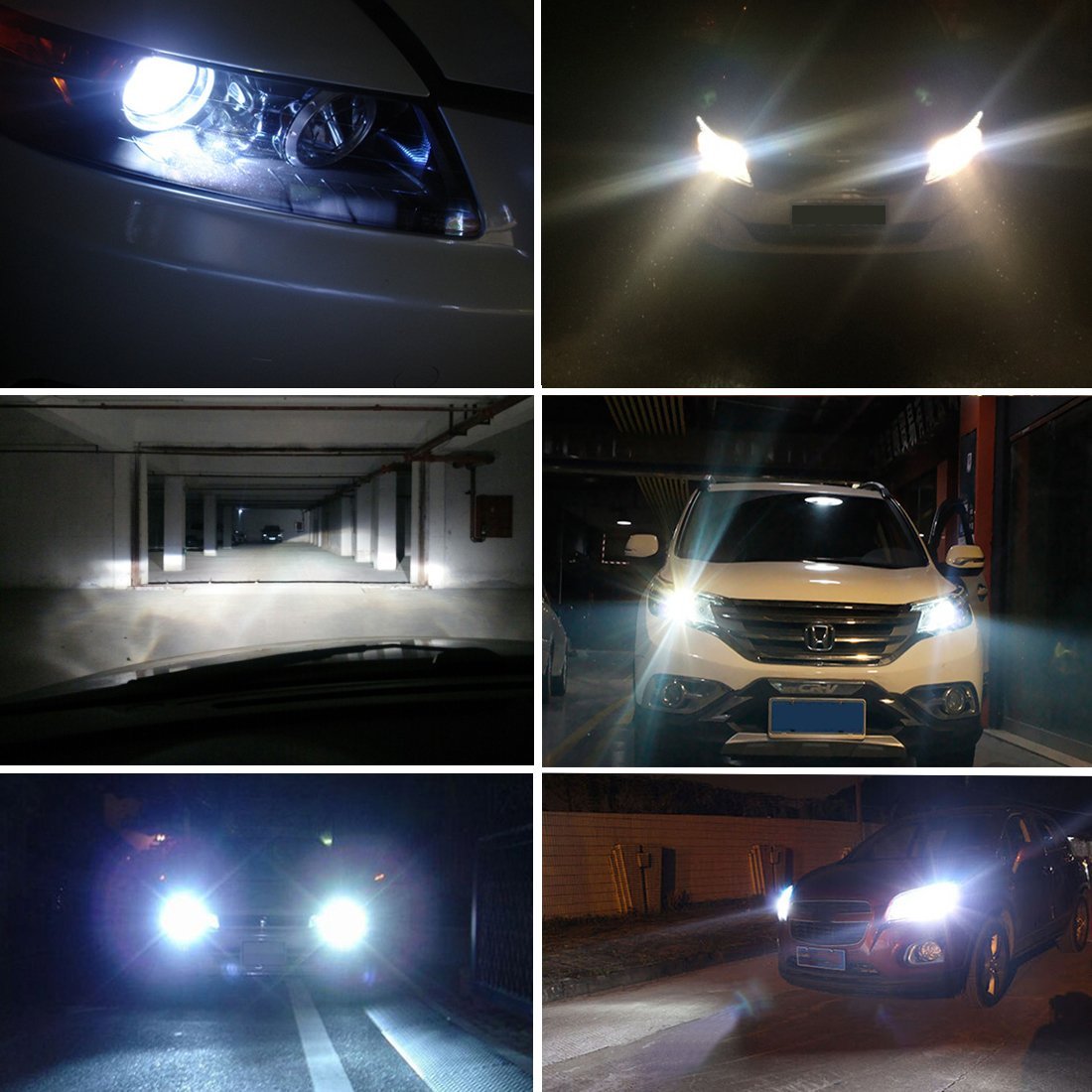 Safego Ac 55W H7 Xenón 6000K Hid Luz de Xenon Headlight Lámpara de H7 55W Bombilla de Repuesto Hid Bombillas de Coche Faros de Xenon Luces Auto Lamparas Coche Luz de Color Blanco