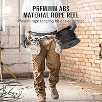 Vista 6 de VEVOR Cuerda de nailon trenzada, 3/16 pulgadas x 250 pies, 32 hebras, 720 LBS de resistencia a la rotura para exteriores, aparejo de árbol arborista