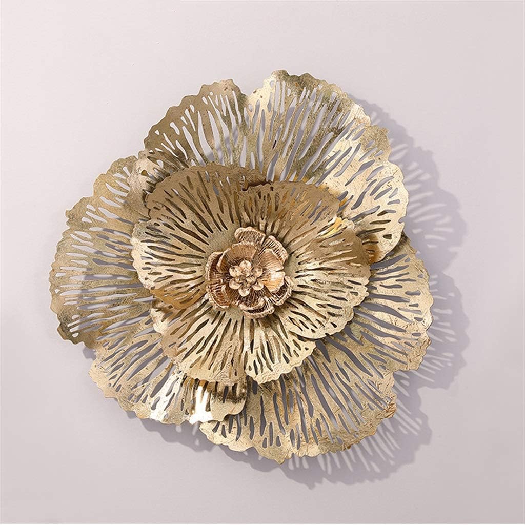 着後レビューで 鉄の壁の彫刻金属壁の装飾 金の花の家の装飾的な壁画 取り外し可能な壁の装飾 寝室用 ソファバックグラウンド29 2 X27 9 メタルウォールアート 9727 Www Rubberdev Gov Lk