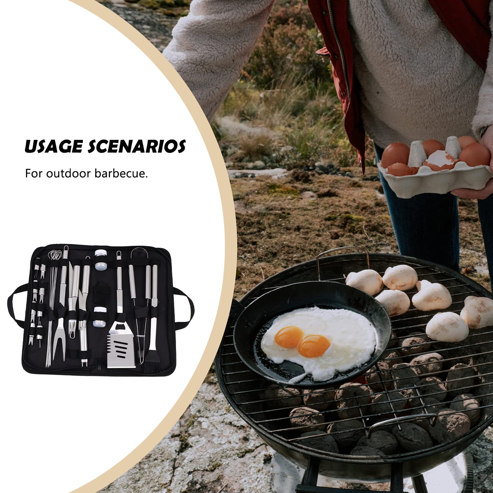 TOYANDONA 1 Set Di Utensili Per Barbecue Accessori Per Cucinare Spazzole Kit Per Grigliate All'Aperto E Accessori Per Barbecue Utensili Per Barbecue Prodotti Correlati Al Barbecue