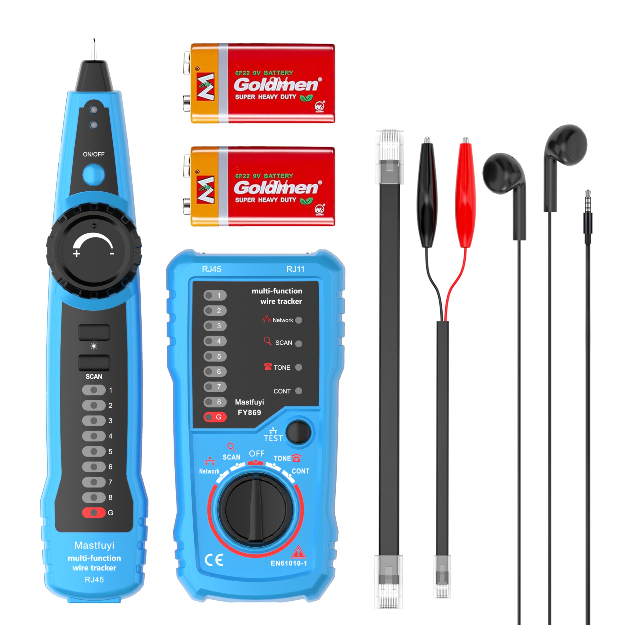 Tester per cavi di rete, Wire Tracker multifunzione, Tracer con suono campione, RJ11 RJ45 Line Finder, rete Ethernet LAN Cat5 Cat6 cavo di manutenzione, collaudo della linea telefonica