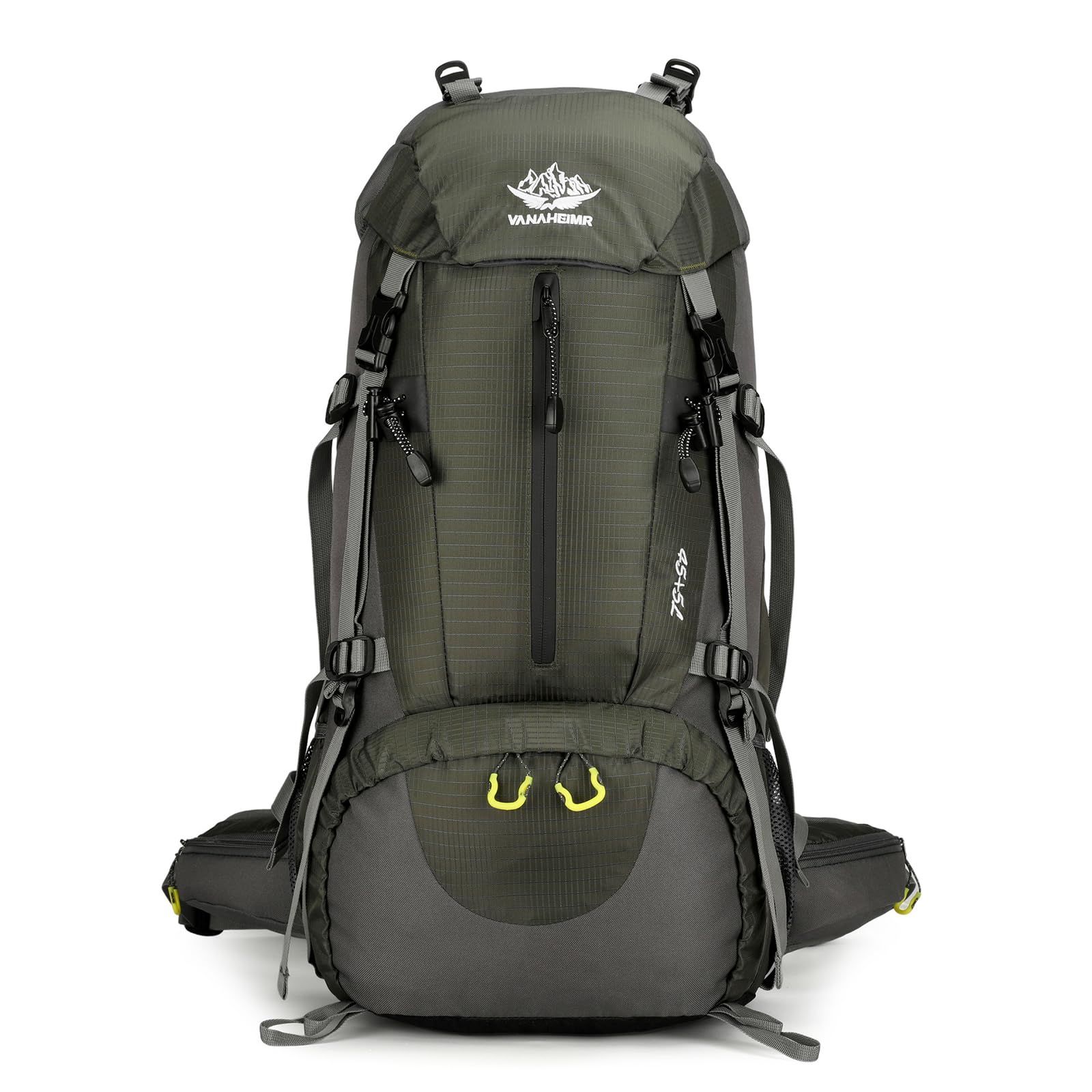 Sac à dos de randonnée imperméable 50 l avec housse de pluie pour homme et femme pour voyage, trekking, camping, escalade, sports de plein air