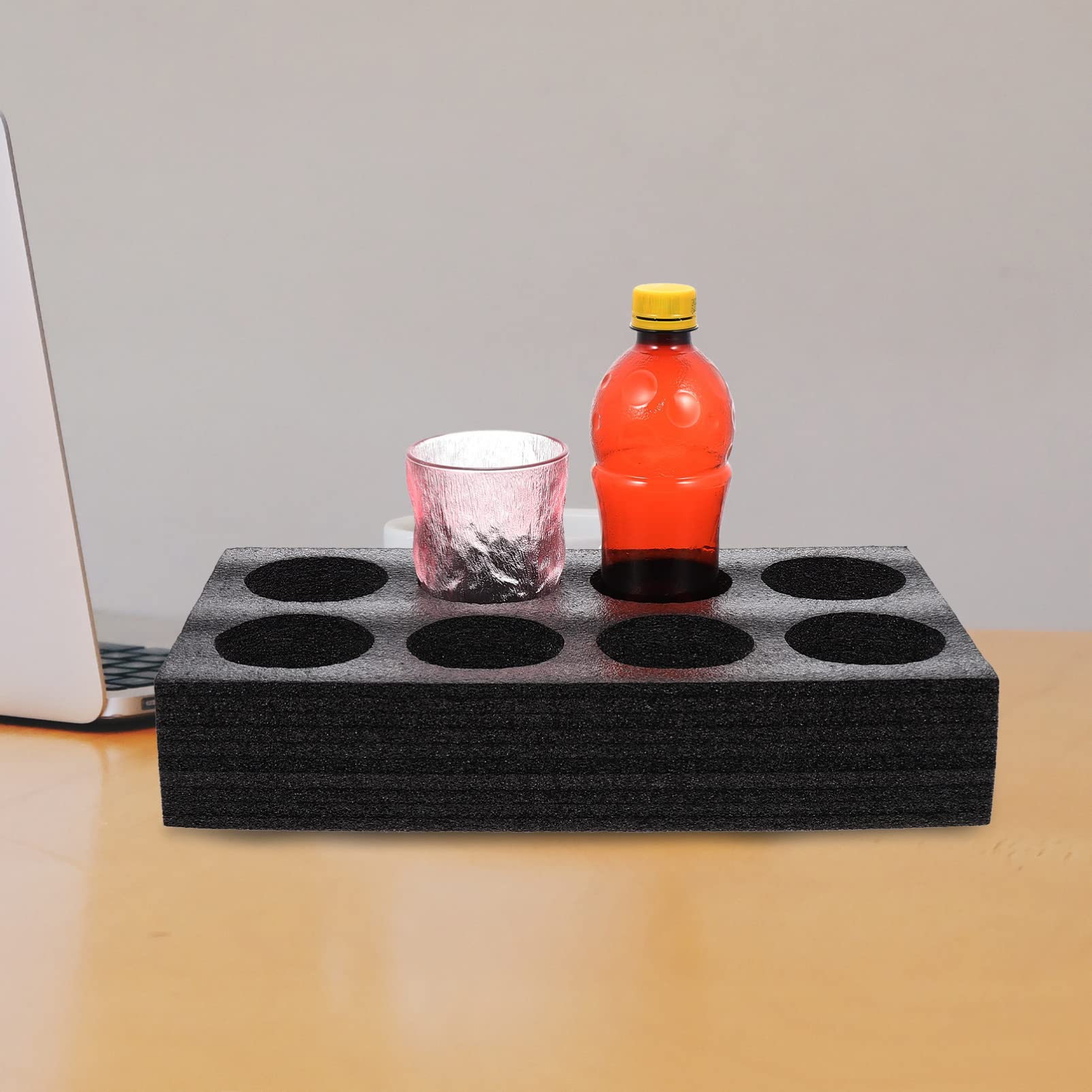 Alipis 4pièces Support De Boissons Portable Plateau De Transport Pour Tasses à Emporter Pour Café Et Thé Compartiments Mousse Épaisse