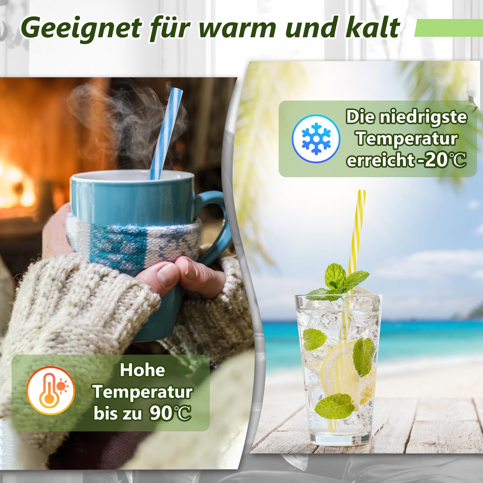 60 Unidades Pajitas Reutilizables, Pajitas Cócteles con Cepillos de Limpieza, Coloridas Pajitas, Pajitas Larga para Bebidas Frías Juice Coffee Cóctel