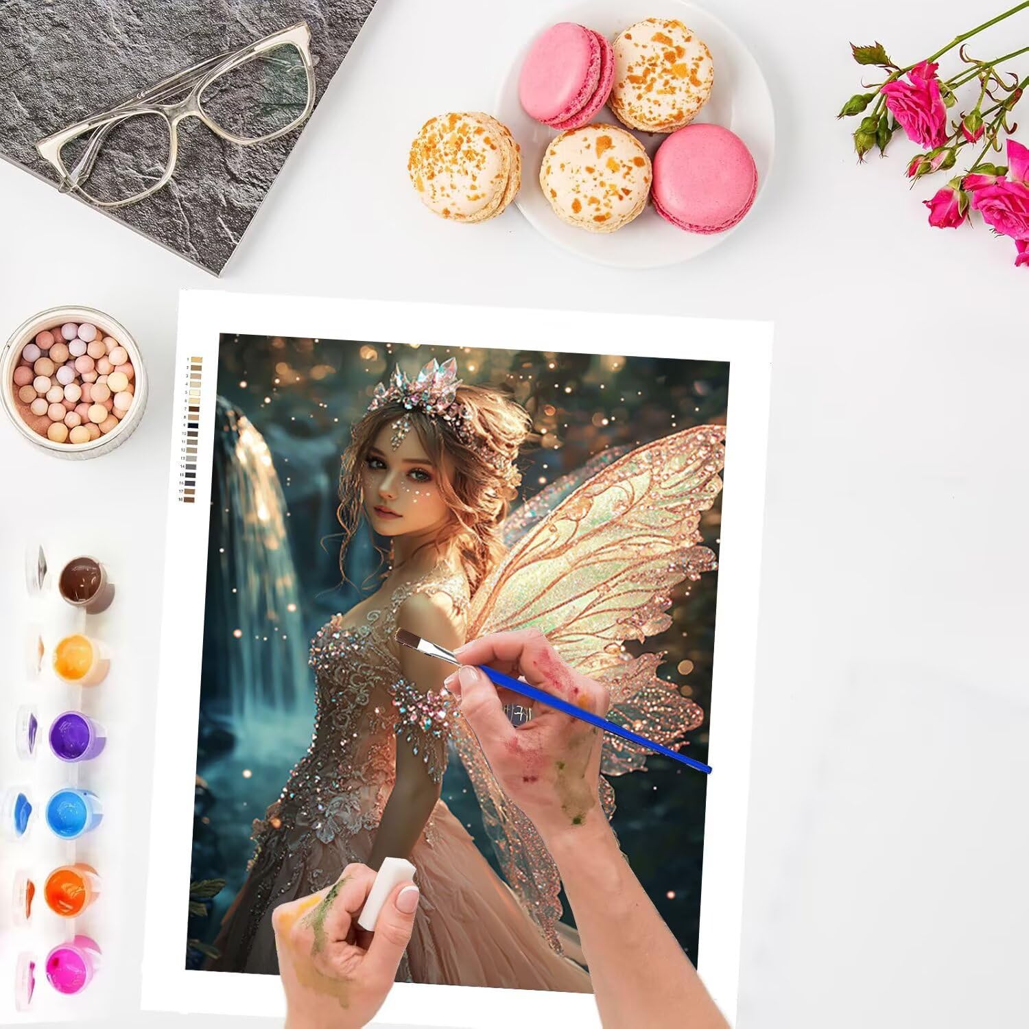 WEISHIWE Fairy Butterfly Painting by Numeros Adults, 60x80cm w-384