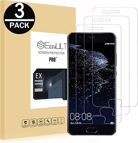 EasyULT 3-Pezzi Pellicola Protettiva per Huawei P10 Pellicola Protettiva Vetro Temperato Screen Protector per Huawei P10 EasyULT 3-Pezzi Pellicola Protettiva per Huawei P10 Pellicola Protettiva Vetro Temperato Screen Protector per Huawei P10