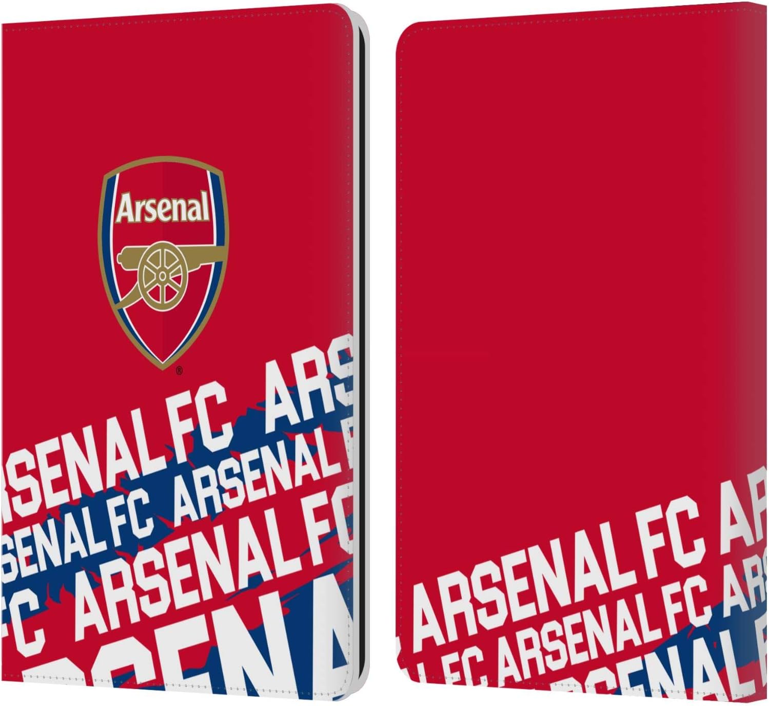 Head Case Designs Officially Licensed Arsenal FC Geometric Blue Crest and Gunners Logo Leather Wallet Case Compatible with Kindle Paperwhite 5 (2021)