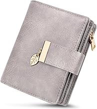 WACCET Portafoglio Donna Piccolo, RFID Portamonete Donna in Pelle PU Grande Capacità con 14 Slot per Carte e Tasca con Cerniera per Monete Portafoglio Corto
