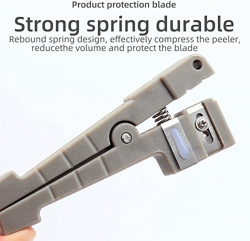 Miniatura 5 de 45-162 Pelacables de fibra óptica de fibra óptica Pelacables de cable coaxial Herramienta de corte de pelado(45-162)