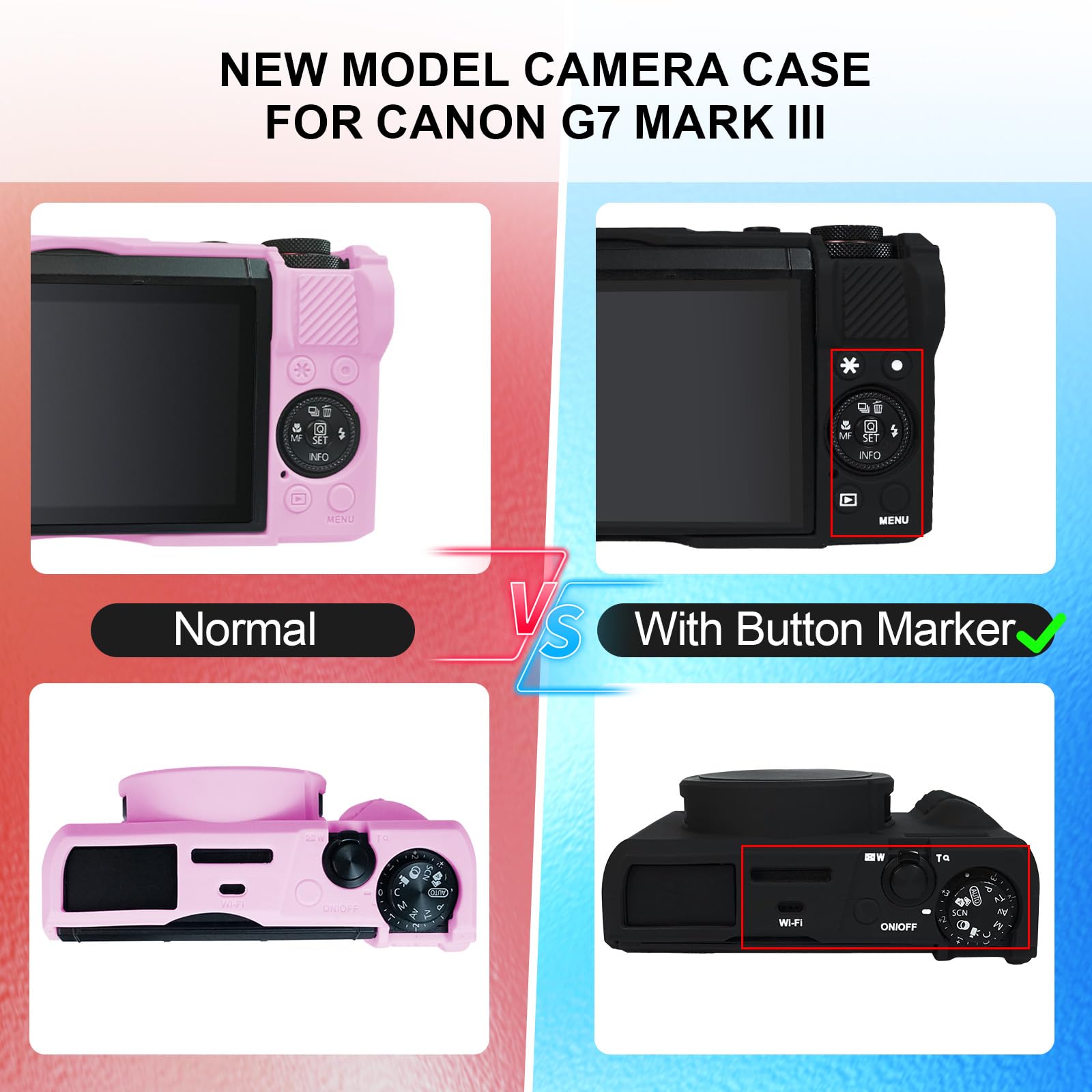 Canon PowerShot G7 X Mark III / Mark II Cameratas Beschermhoes Van Leer Met Buffeltextuur Zonder Batterijopening Koffie