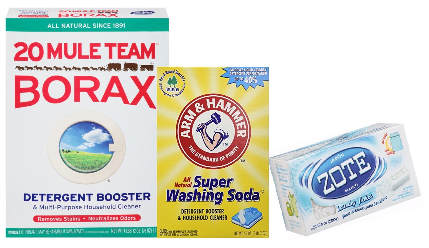 Buy Laundry Soap Kit DIY Powder Detergent w/ Borax, Washing Soda, Zote
