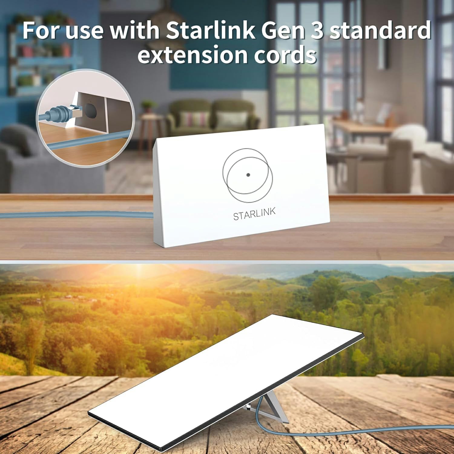 DuHeSin Câble Starlink Gen 3 (75FT / 23M), rallonge de câble Starlink