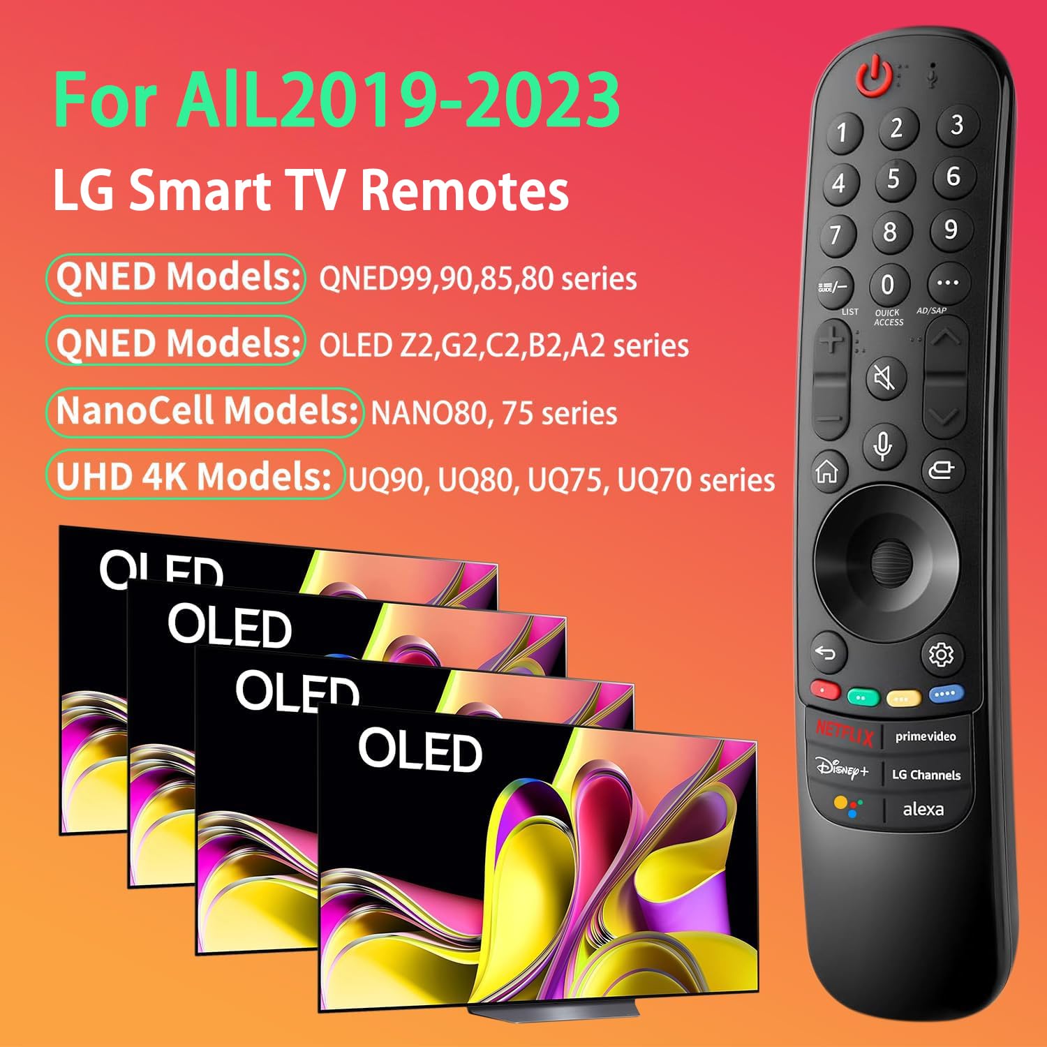Magic Remote Replacement For Lg Smart Tv 2019 2023 Compatible